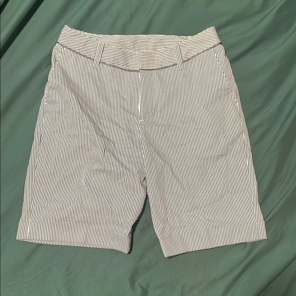 pinstripe shorts